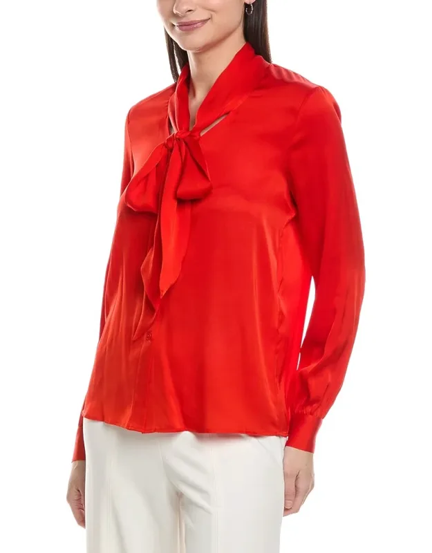 Silk-blend Top
