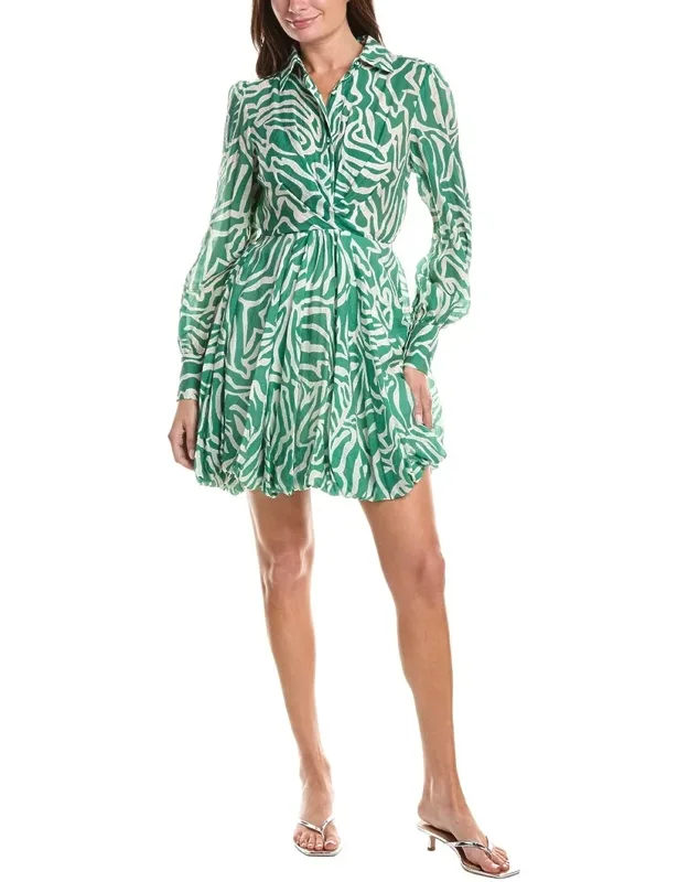 Balloon Sleeve Mini Dress