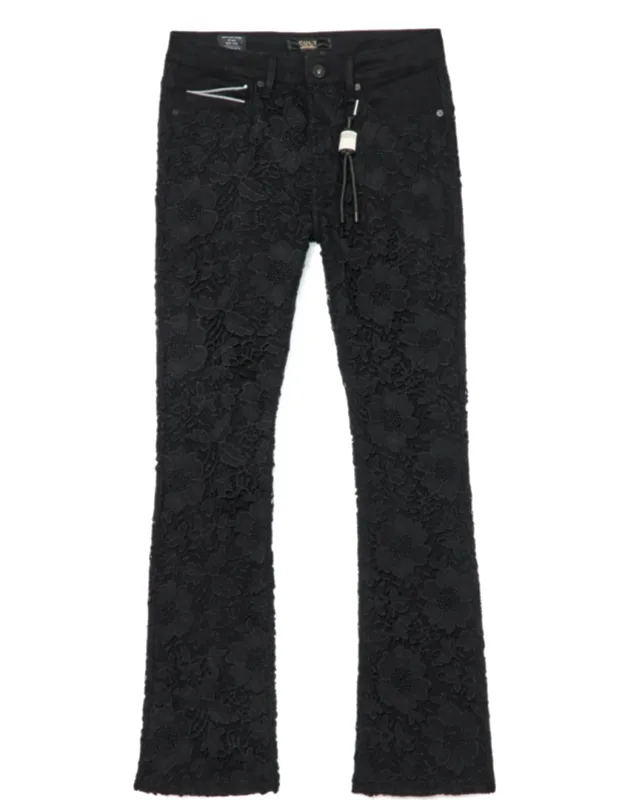 Bootcut 603 Jeans With Intricate Lace Design And Drawcord Keychain