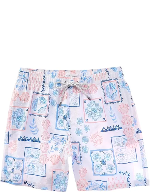Seersucker Swim Shorts