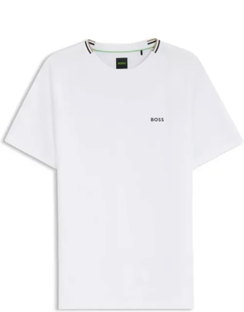 Active Moisture-wicking T-shirt With Tennis-ball Embossing
