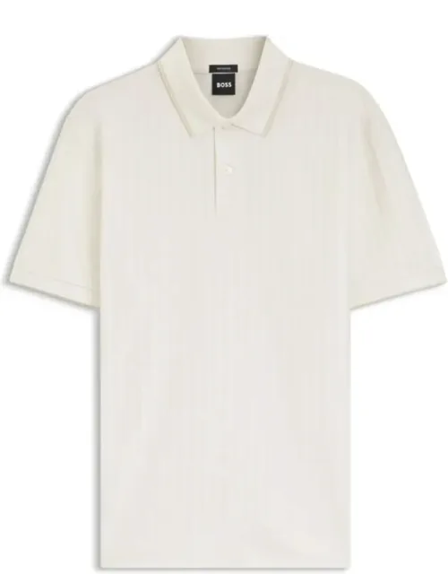 Striped Cotton Polo Shirt