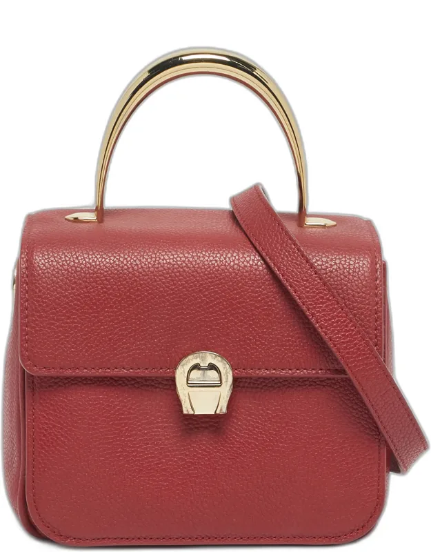 Genoveva Leather Top Handle Bag