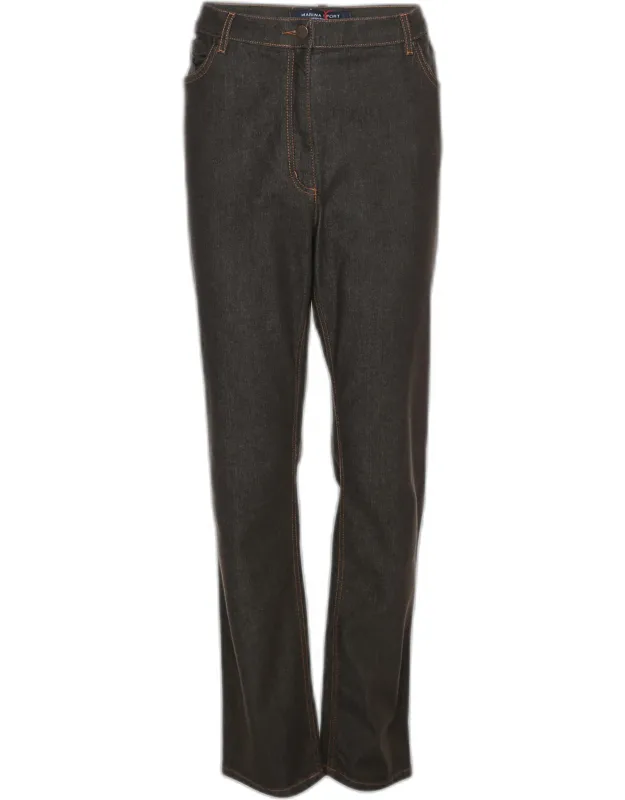 Marina Sport By Rinaldi Denim Jeans With Classic Shape And Contrast Stitching