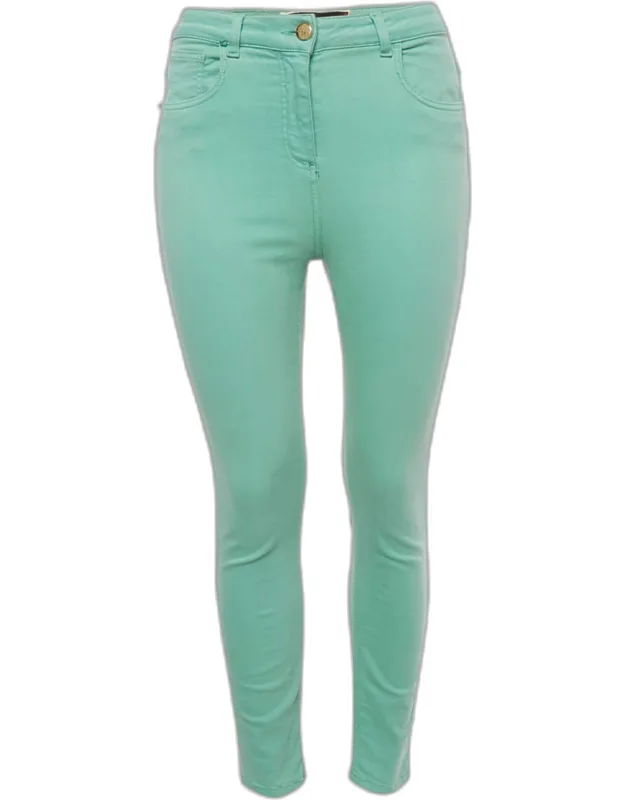 Cotton High Rise Skinny Jeans