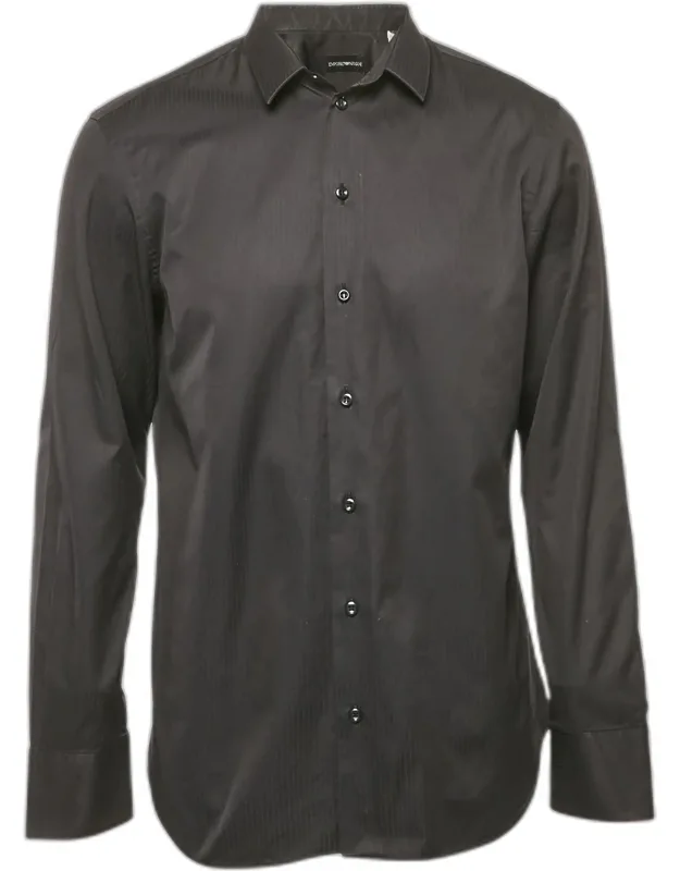 Striped Cotton Long Sleeve Shirt