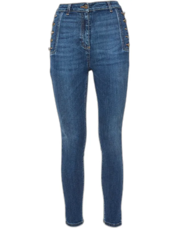 Denim Button Detail Jeans