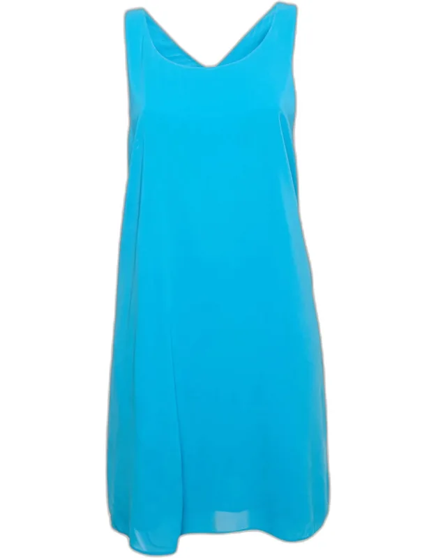 Crepe Sleeveless Mini Dress