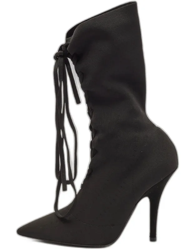 Knit Fabric Knife Ankle Socks Boots