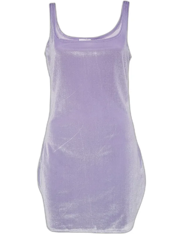 Stretch Velvet Mini Dress
