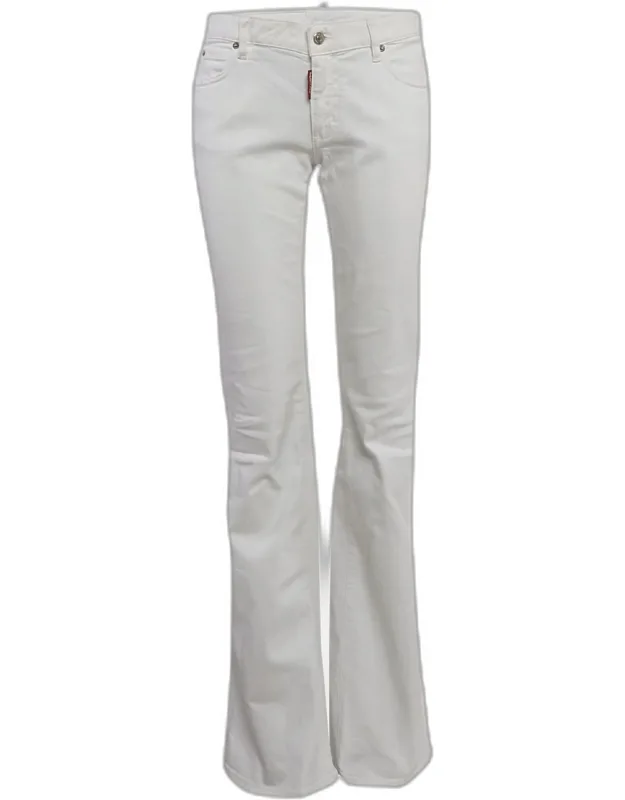 White Denim Wide Leg Jeans