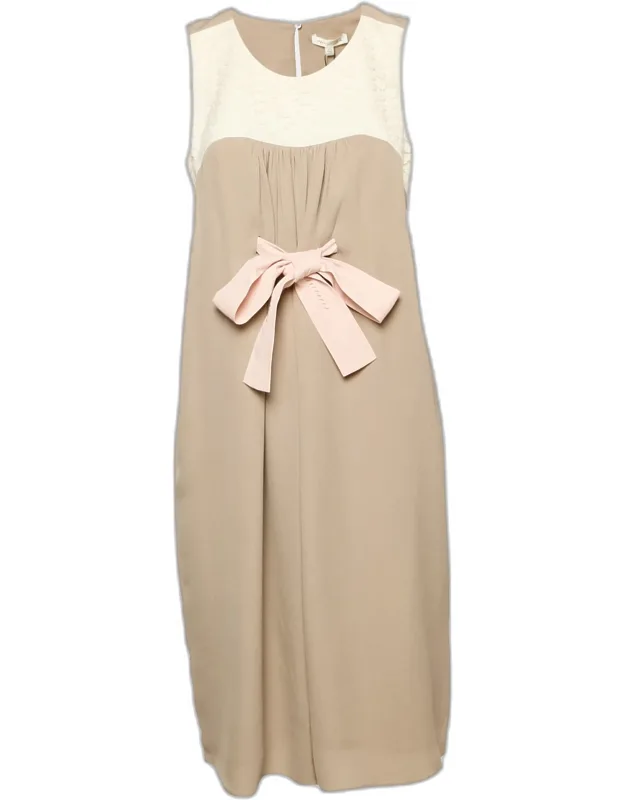 Silk Sleeveless Shift Dress