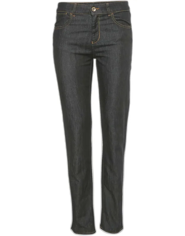 Rhinestone Hem Denim Jeans