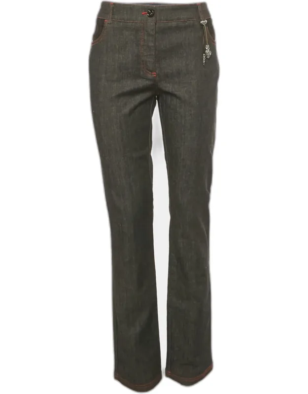Denim Serpente Detail Jeans