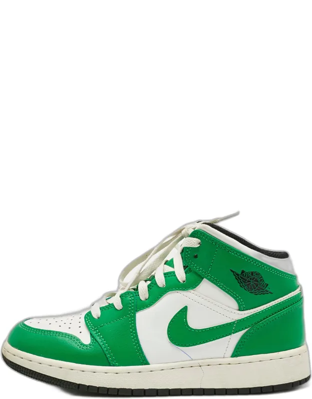 Leather Retro High Top Sneakers