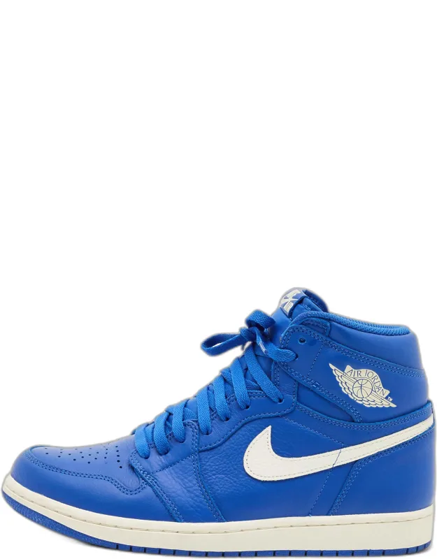 Leather Retro High Top Sneakers