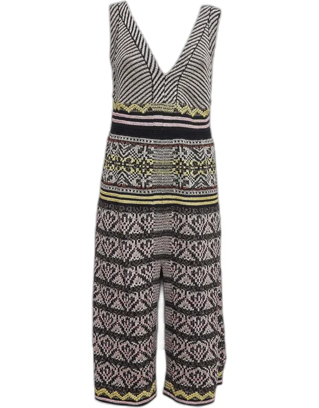 M Missoni Multicolor Patterned Lurex Knit Midi Dress, Elegant And Sophisticated
