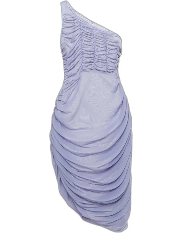 Mesh Ruched Mini Dress