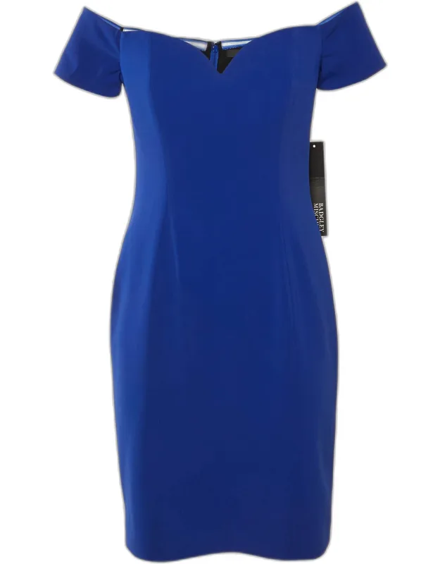 Crepe Off Shoulder Mini Dress