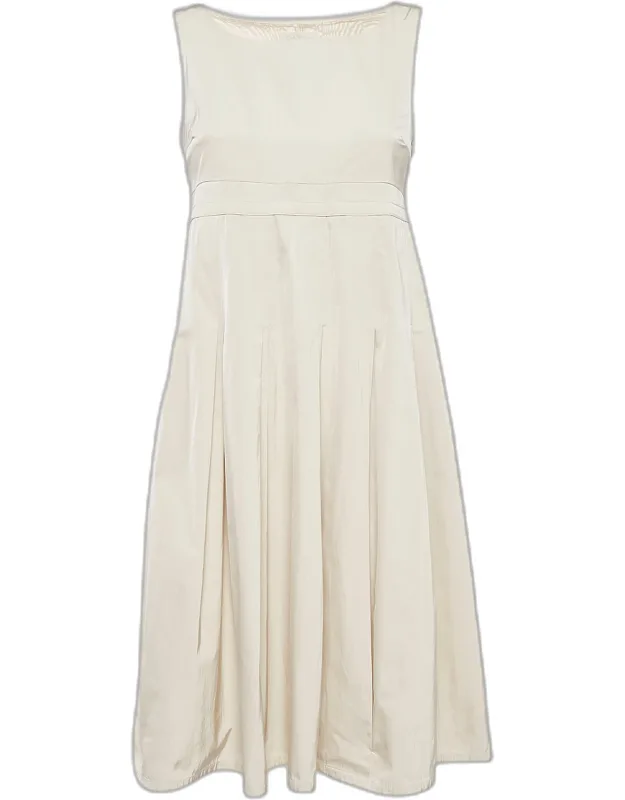 Pleated Sleeveless Dress