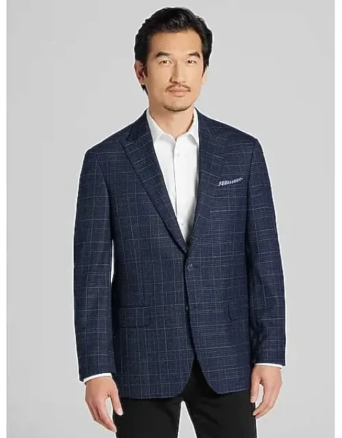 Modern Fit Plaid Sport Coat