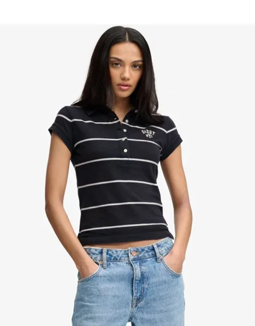 Athletic Essentials Stripe Jersey Polo Shirt