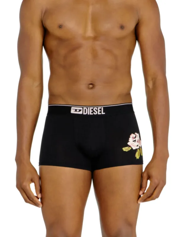 Three-pack Stretch Cotton Trunks With Floral Motif