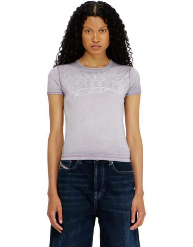Slim T-shirt With Tonal Logo Print