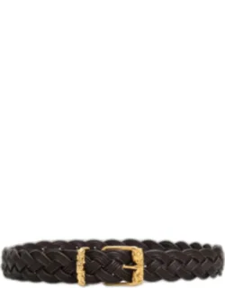 Braided Leather Belt