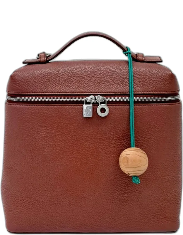 Leather Extra Pocket Backpack