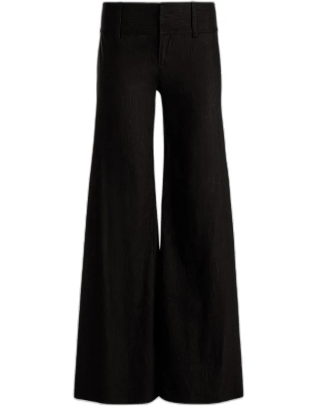 Linden Bootcut Linen-blend Pants