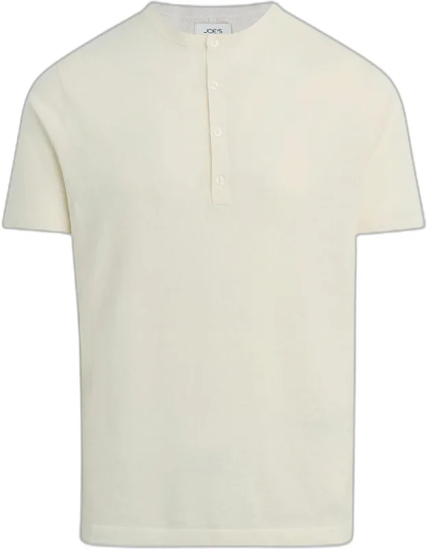 Linen And Cotton Solid Henley T-shirt