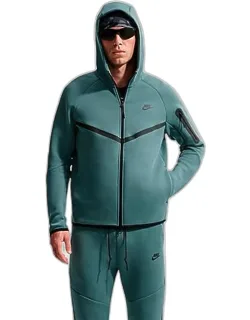 Nike Tech Fleece Windrunner Full-zip Hoodie With Spacious Hood And Zippered Sleeve Pocket