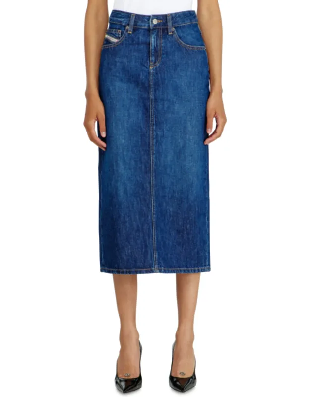 Denim Midi Skirt