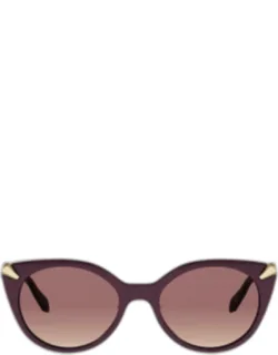 Serpenti Viper 53mm Round Sunglasses