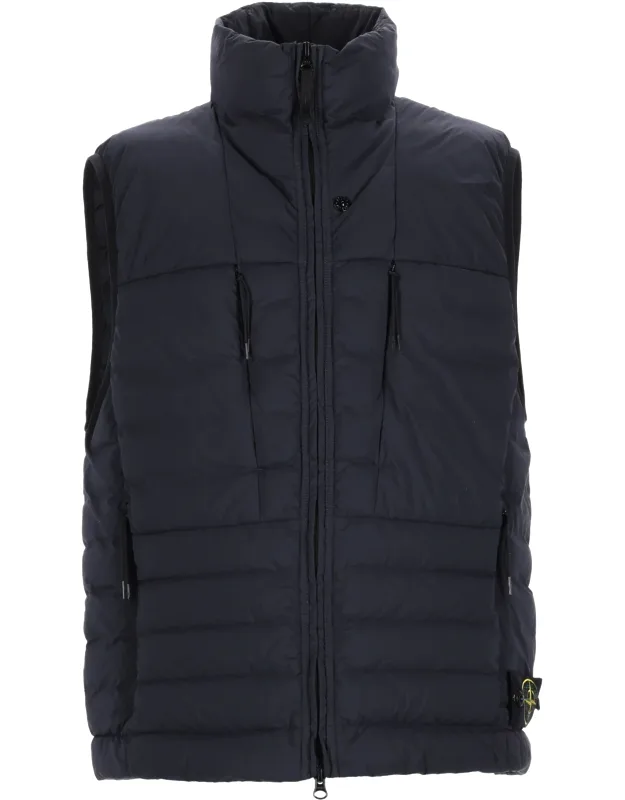 Gilet In Piuma "seamless Tunnel" In Nylon