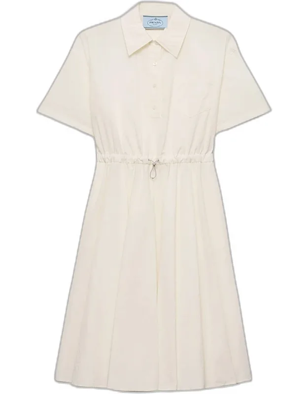 Pleated Midi Dress