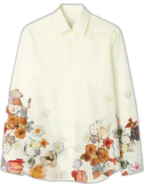 Regular-fit 'climbing Floral' Print Shirt