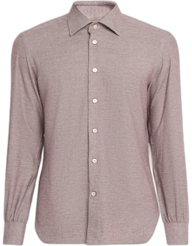 Cotton Micro-check Classic Fit Sport Shirt