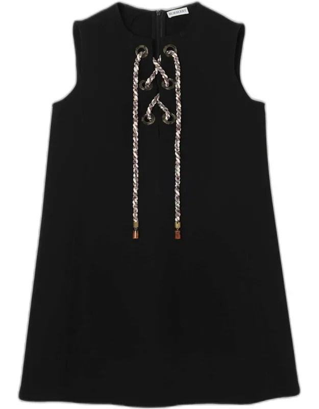 Sleeveless Lace-up Mini Dress
