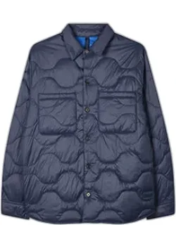Packable Quilted Nylon Shirt Jacket
