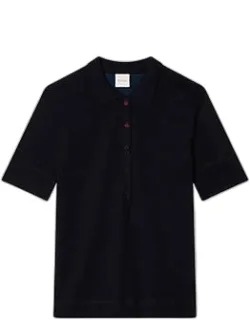 Merino Wool-blend Polo Shirt