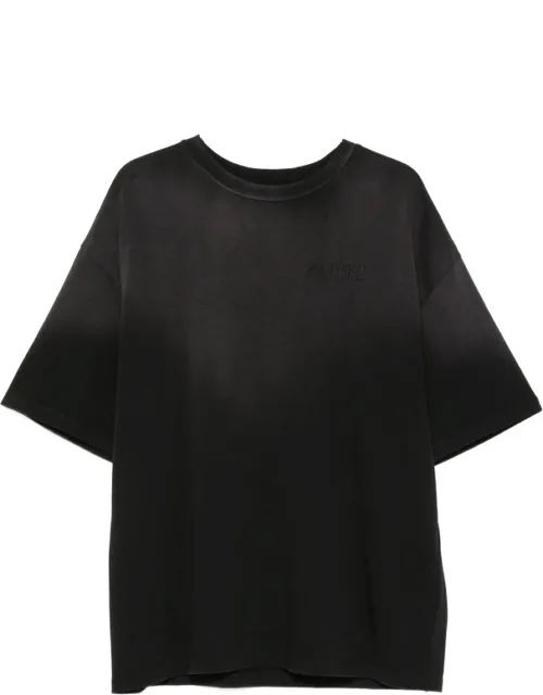 Bandana-print Logo-embroidered T-shirt