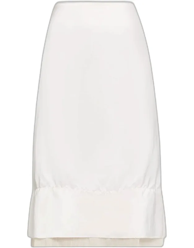 Layered Satin Skirt