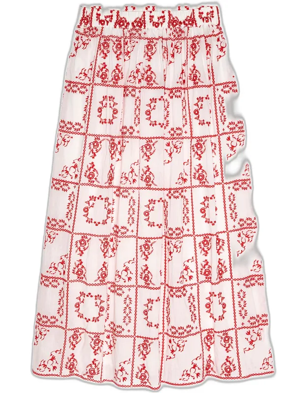 Printed Cotton Maxi Dress