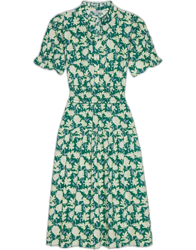 Floral Cotton Midi Dress