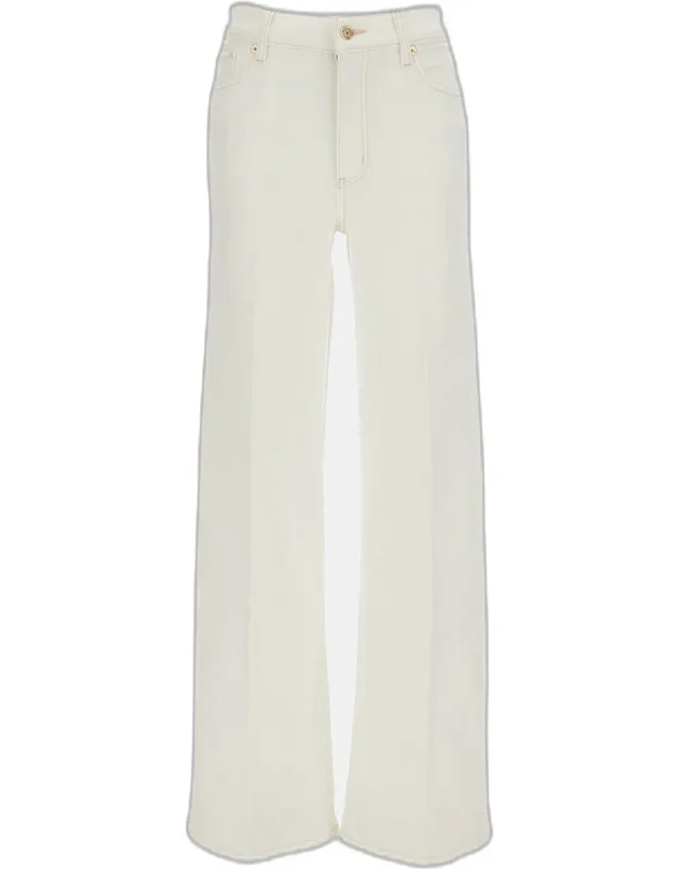 Slim Palazzo Long Jeans