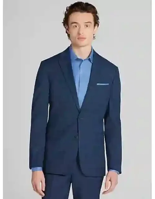 Slim Fit Plaid Suit Jacket