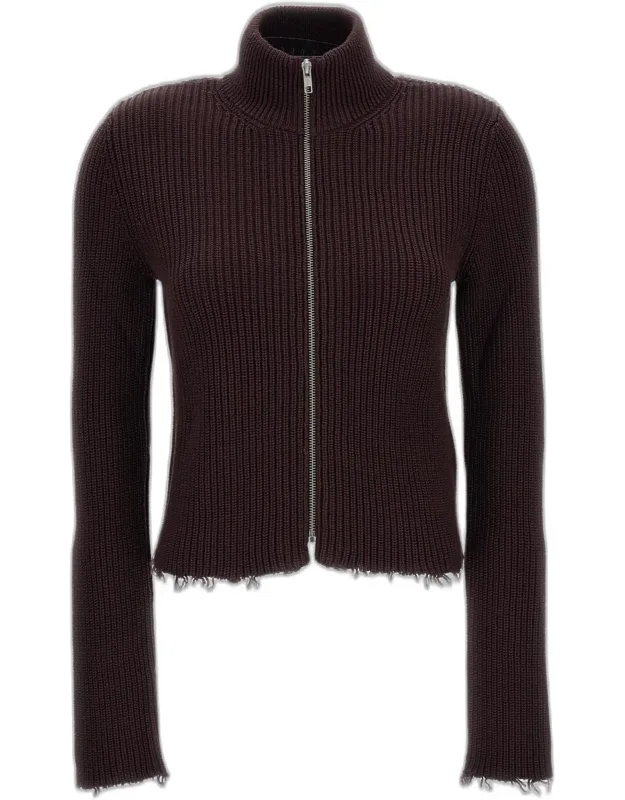Knit Zip Cardigan