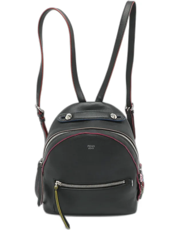 Mini Embellished Leather Backpack